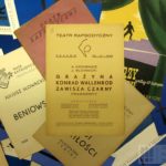 Program przedstawienia inaugurującego działalność Teatru Rapsodycznego w powojennym Krakowie, 1945 (ANK, Teatr Rapsodyczny, sygn. TRK 27)