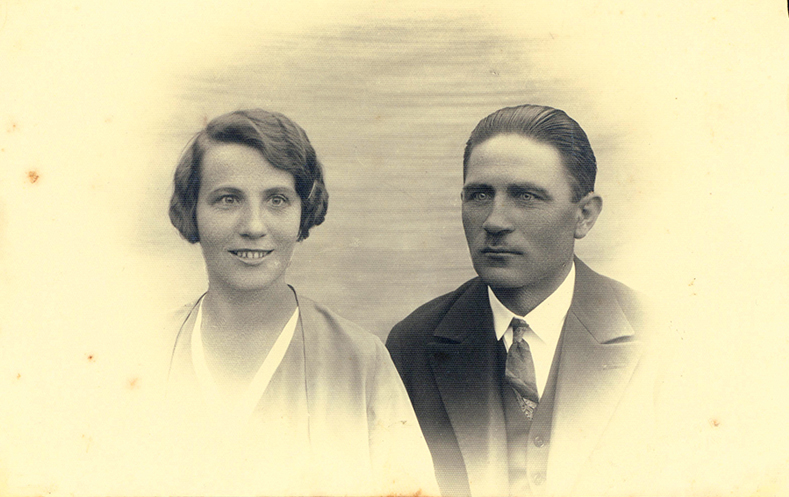 Tomasz Kłak z żoną Heleną (siostrą Kajetana Masiora) Ze zbiorów prywatnych rodziny Kłak