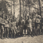 Józef Piłsudski, Leon Berbecki z oficerami 5. Pułku Piechoty Legionów (ANK, Naczelny Komitet Narodowy, sygn. 29/530/608)
