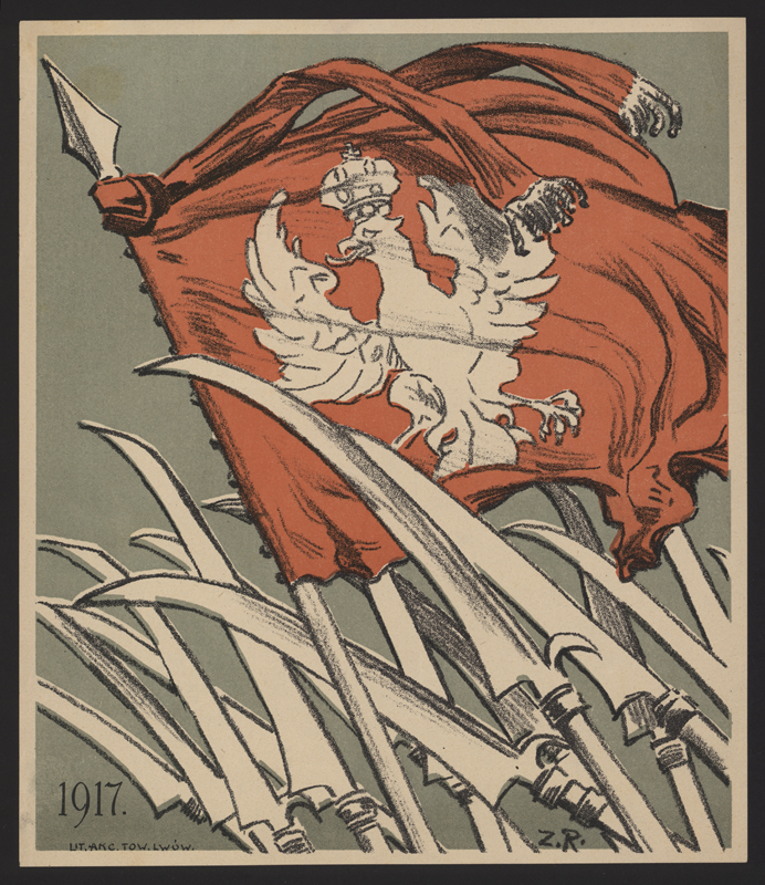 Celebrations of the anniversary of the Kosciuszko insurrection, flyer, 1917 (ANK, Naczelny Komitet Narodowy, sygn. 29/530/610)
