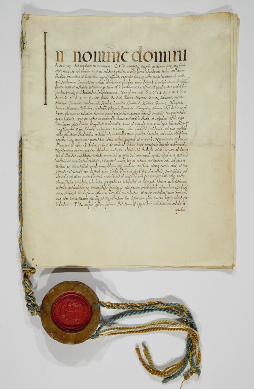 King Sigismund II Augustus calls back some of the privileges of the University and demands respect for the university laws, Warsaw, 7th March 1570. (ANK, Zbiór dokumentów pergaminowych, sygn. Perg. 649)