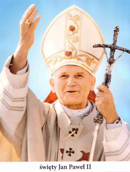 Plakat wydany z okazji kanonizacji Jana Pawła II.