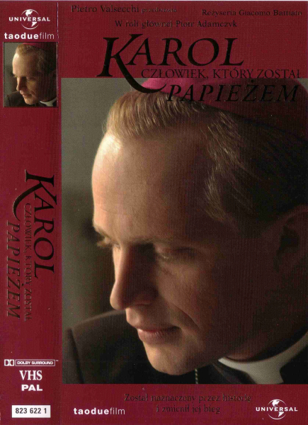 okładka filmu „Karol - człowiek, który został papieżem”  w reż. Giacomo Balttiato.