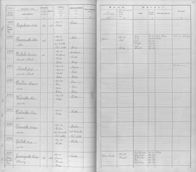 6. Wpis w spisie ludności z 1890 r. 