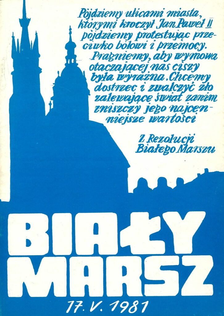 Broszura Biały Marsz wydana w Krakowie w 1981 r.