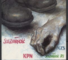 Plakat propagandowy dotyczący rocznicy wprowadzenia stanu wojennego z 1981 r.
ANK, Zbiór Andrzeja Fischera, sygn. 29/2963/8
