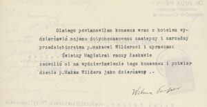ANK, 29/33 Akta miasta Krakowa, sygn. 29/33/Kr 8421, s. 331-332 (wrzesień 1913 roku).