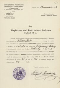 ANK, 29/33 Akta miasta Krakowa, sygn. 29/33/Kr 8421, s. 357. 