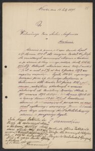 Zakład św.&nbsp;Józefa dla Osieroconych Chłopców zobowiązuje się wystawić spadkobiercy A. Marfiewicza kwit ekstabulacyjny, potwierdzający wypłatę należnych kwot, ANK, Zakład św.&nbsp;Józefa dla Osieroconych Chłopców Fundacji Piotra Michałowskiego w&nbsp;Krakowie, sygn. 29/1925/16.