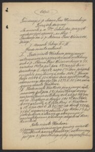 Rada miasta przyjmuje w&nbsp;zarząd Fundację Wiśniewskiego, 1914 r. ANK, Akta miasta Krakowa, sygn. 29/33/IT 2150.