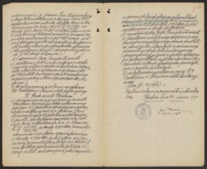 Rada miasta przyjmuje w&nbsp;zarząd Fundację Wiśniewskiego, 1914 r. ANK, Akta miasta Krakowa, sygn. 29/33/IT 2150.